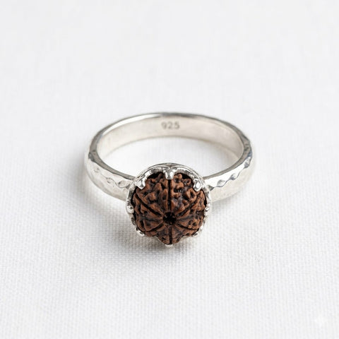 Rudraksha Sterling Silver Ring | India's Most Authentic  Lab & X-ray Certified Rudraksha Collection – Rudrapure.com